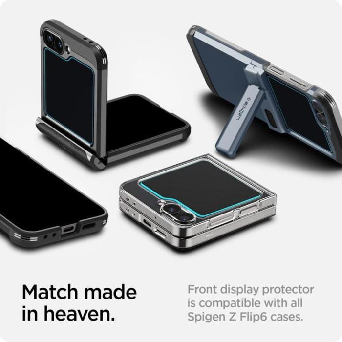 Spigen - Spigen [2-Pack] Galaxy Z Flip 5/6/7E Härdat Glas Skärmskydd 