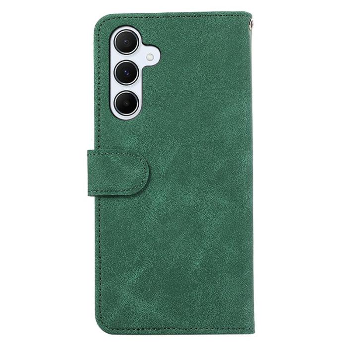 ABEEL - ABEEL Samsung Galaxy S25/S24 Plånboksfodral Konstläder RFID Grön