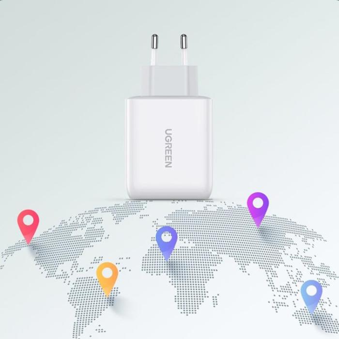 Ugreen - Ugreen Quick Väggladdare USB-C 36 W - Vit