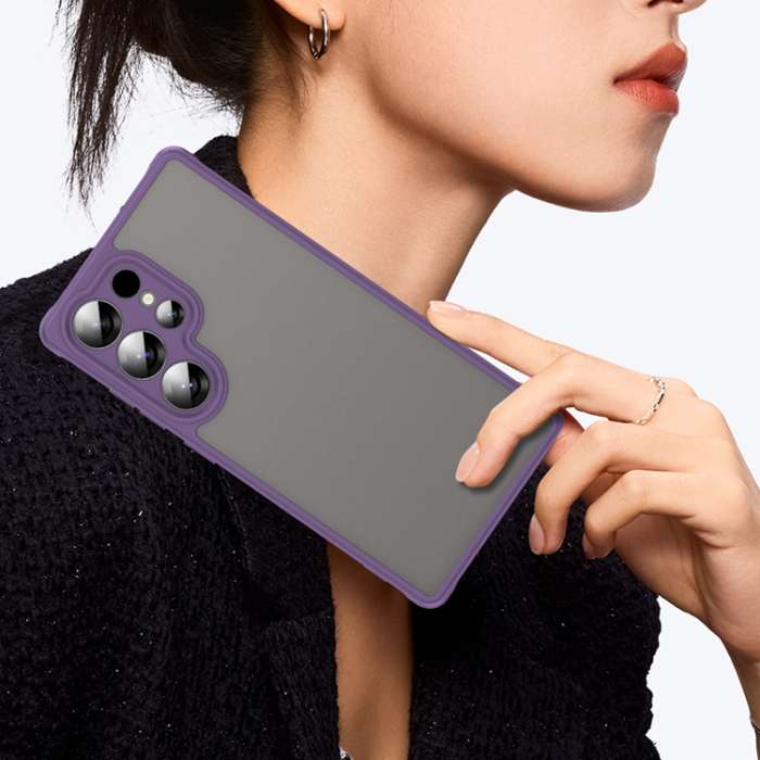 WANLONFENG - WANLONFENG Galaxy S25 Ultra Mobilskal FD Series Skin - Lila