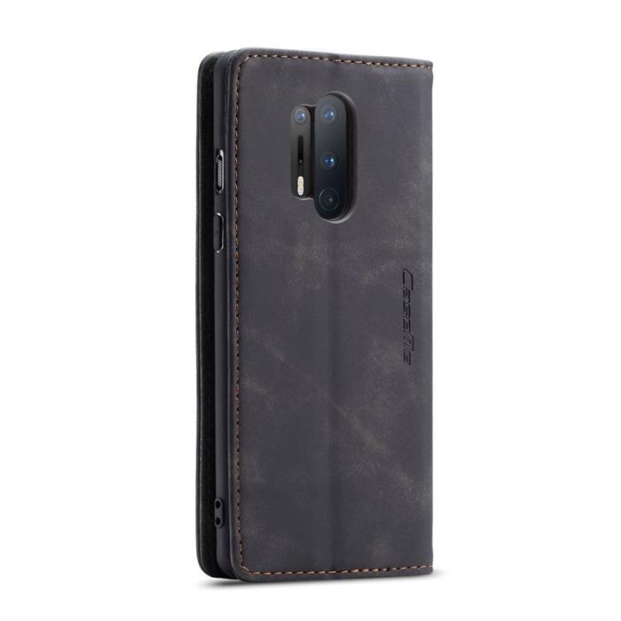 Caseme - CASEME Series Plånboksfodral Konstläder för OnePlus 8 Pro - Svart