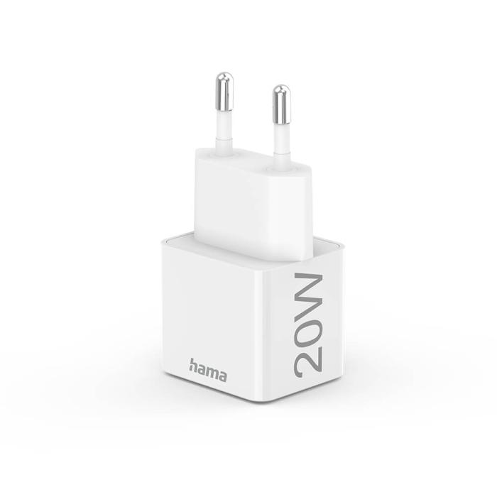 Hama - HAMA Laddare 220V USB-C PD/Qualcomm 20W - Vit