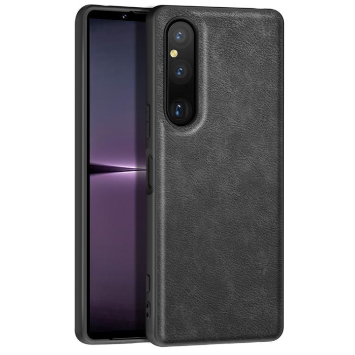 A-One Brand - Sony Xperia 10 V Mobilskal TPU PU-Läder - Svart