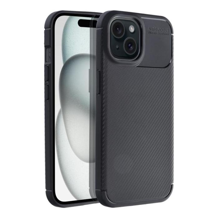 OEM - iPhone 15 Mobilskal Carbon Premium - Svart