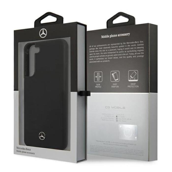 Mercedes - Mercedes Silicone Skal Galaxy S22 Plus - Svart