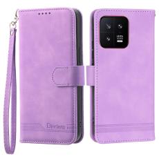 DIERFENG - DIERFENG DF-03 Pl&aring;nboksfodral f&ouml;r Xiaomi 13 5G - Konstl&auml;der - Lila