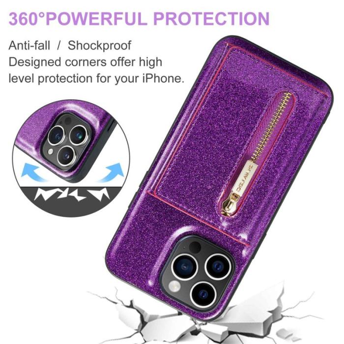 DG.MING - DG.MING M3 Series Mobilskal till iPhone 13 Pro 2-i-1 Lila