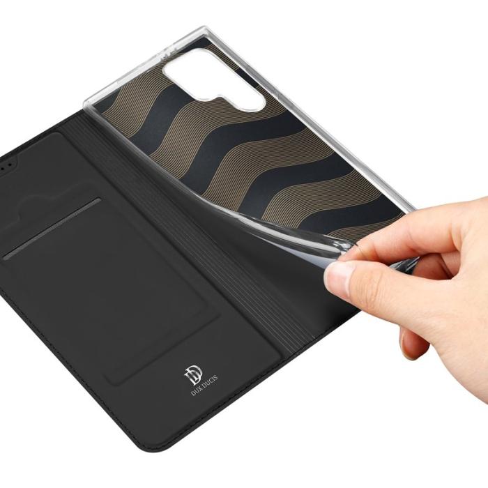 Dux Ducis - DUX DUCIS Skin Pro Samsung Galaxy S24 Ultra Plånboksfodral KonstLäder - Svart