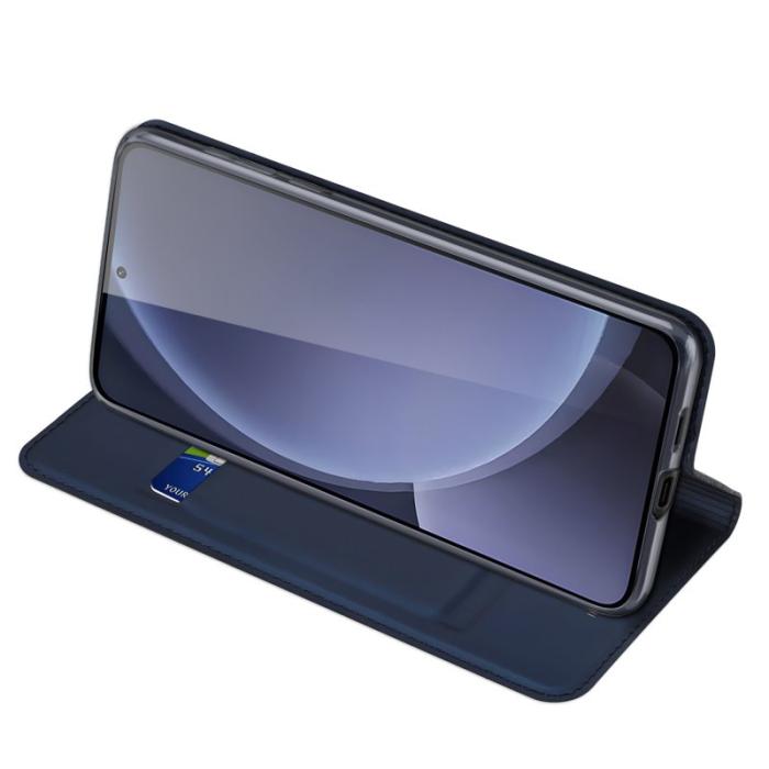 Dux Ducis - DUX DUCIS Skin Pro Series Samsung Galaxy S25 Fodral KonstLäder - Blå