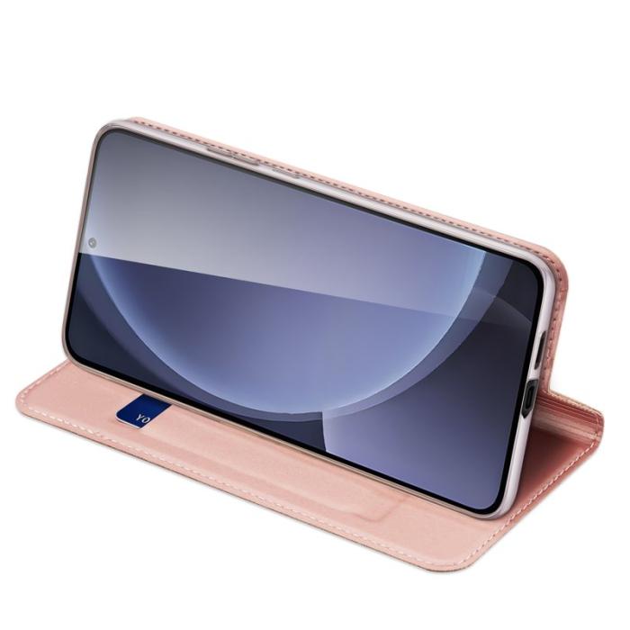 Dux Ducis - DUX DUCIS Skin Pro Series Samsung Galaxy S25 Fodral KonstLäder - Rosa