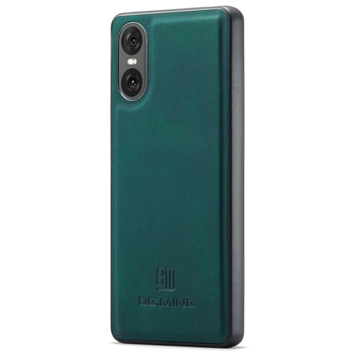 DG.MING - DG.MING Mobilskal till Sony Xperia 10 VI PU Läder + PC + TPU - Grön
