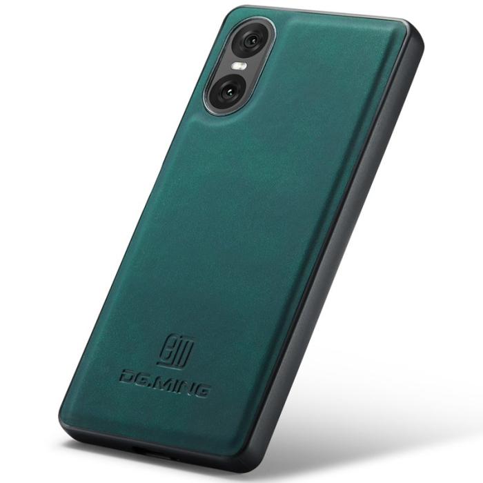 DG.MING - DG.MING Mobilskal till Sony Xperia 10 VI PU Läder + PC + TPU - Grön