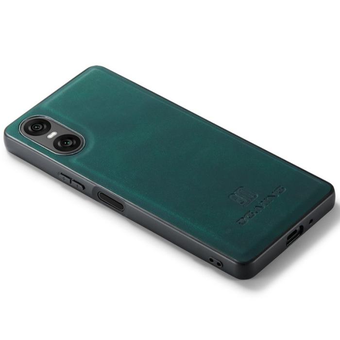 DG.MING - DG.MING Mobilskal till Sony Xperia 10 VI PU Läder + PC + TPU - Grön