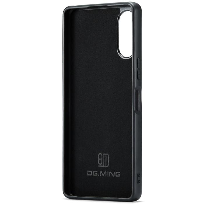DG.MING - DG.MING Mobilskal till Sony Xperia 10 VI PU Läder + PC + TPU Röd