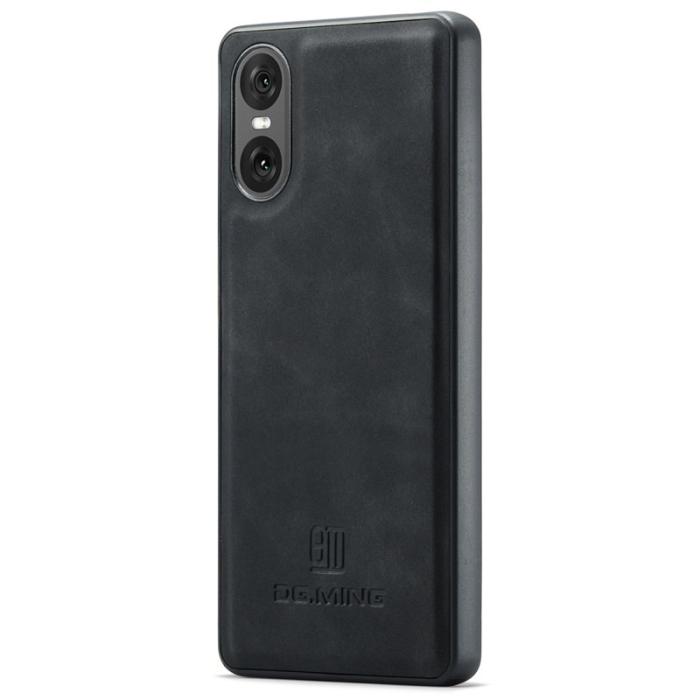 DG.MING - DG.MING Mobilskal till Sony Xperia 10 VI PU Läder + PC + TPU - Svart