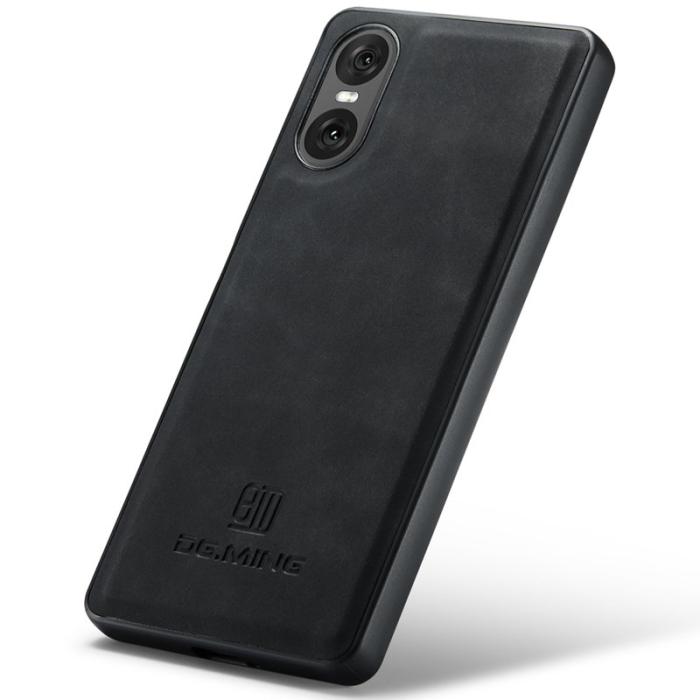 DG.MING - DG.MING Mobilskal till Sony Xperia 10 VI PU Läder + PC + TPU - Svart