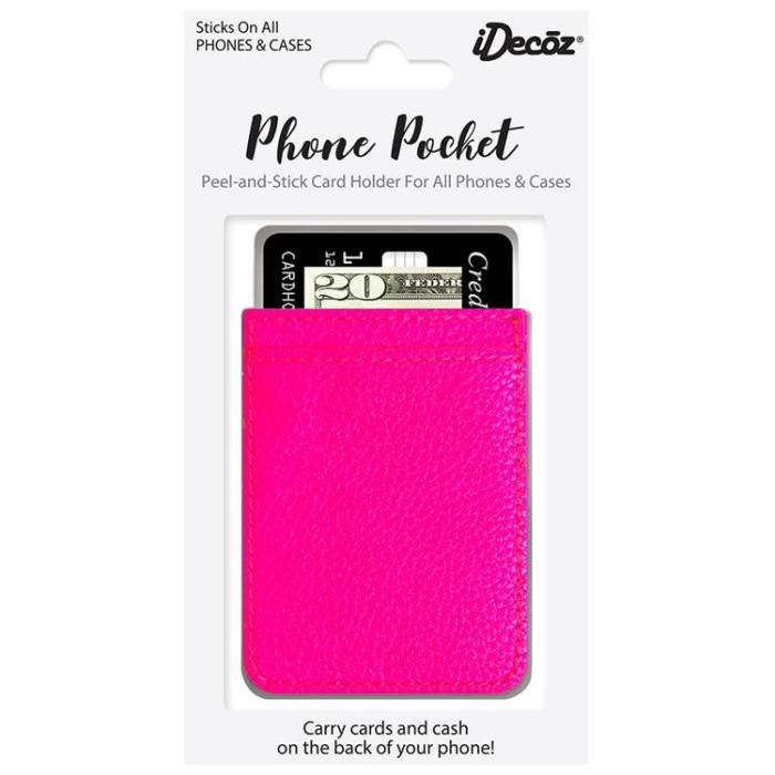 UTGATT1 - IDECOZ Korthållare för Mobiltelefon Neon - Rosa