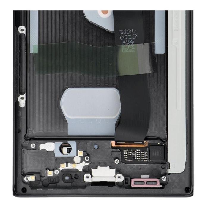 OEM - SAMSUNG Note 20 Ultra Skärm med LCD-display Mystic - Svart