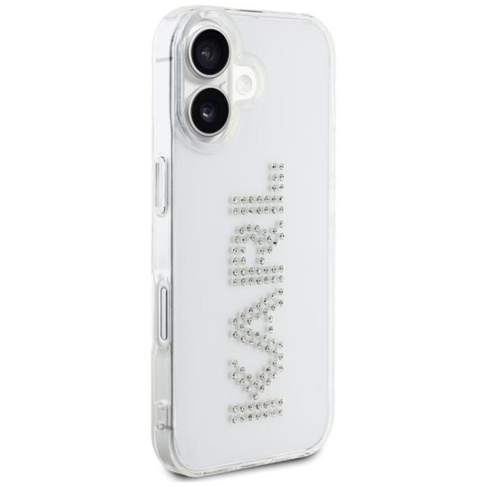 KARL LAGERFELD - Karl Lagerfeld iPhone 16 Mobilskal IML Rhinestones Logo - Transparent