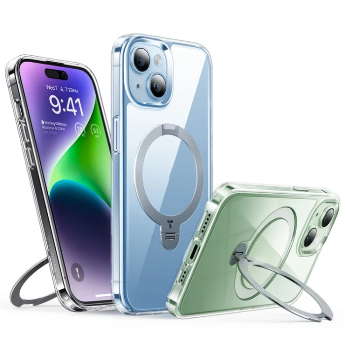 Torras - Torras iPhone 15 Mobilskal Magsafe Ringhållare - Transparent