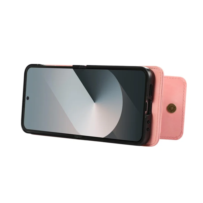 A-One Brand - Galaxy Z Flip7 Plånboksfodral Kickstand med Axelrem - Rosa