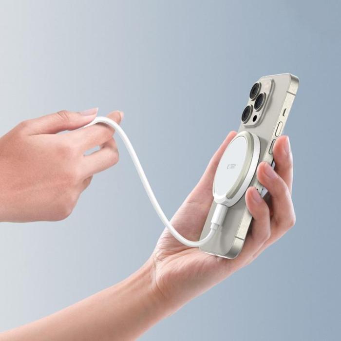 Tech-Protect - Tech-Protect Trådlös Laddare Magsafe QI15W-A33 - Vit