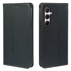 OEM - Samsung Galaxy S26 Plus Fodral Fyrkl&ouml;ver &Auml;kta L&auml;der Flip - Svart