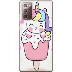 iSecrets - Mobilskal till Samsung Galaxy Note20 med Glad enhörning