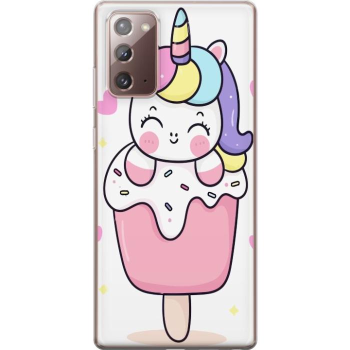 iSecrets - Mobilskal till Samsung Galaxy Note20 med Glad enhörning