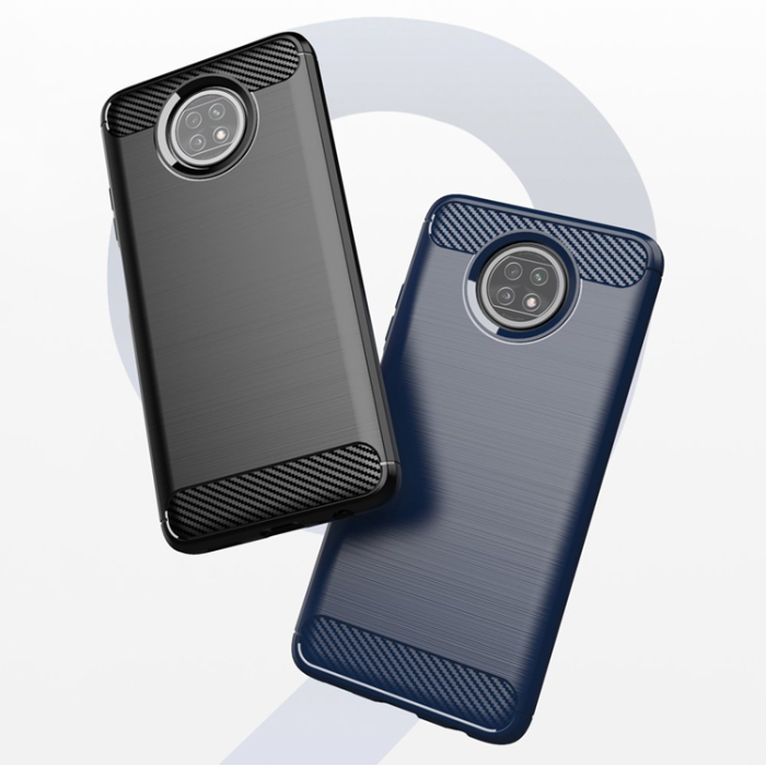 UTGATT1 - Xiaomi Redmi Note 9T 5G Skal Carbon Flexible - Blå