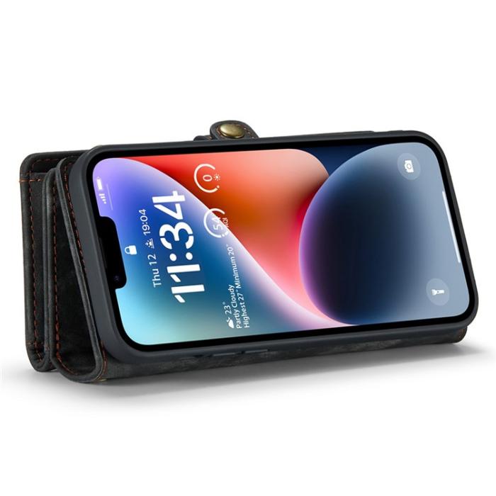 Caseme - CASEME iPhone 15 Pro Max Plånboksfodral 008 Detachable - Svart