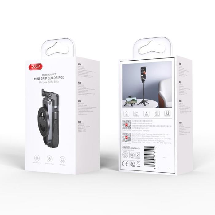 XO - XO Bluetooth Selfie Stick Magnetisk Tripod - Svart