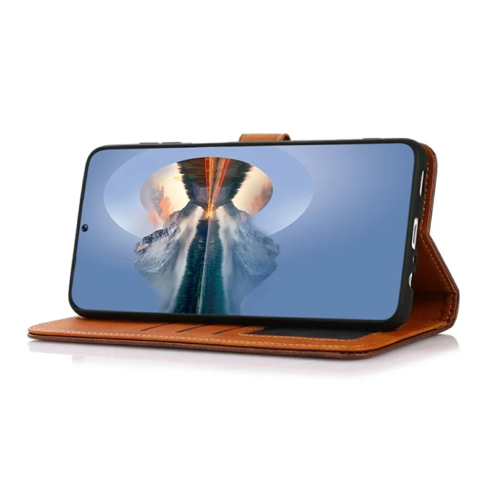 KHAZNEH - KHAZNEH iPhone 17 Pro Max Plånboksfodral Läder Stativ