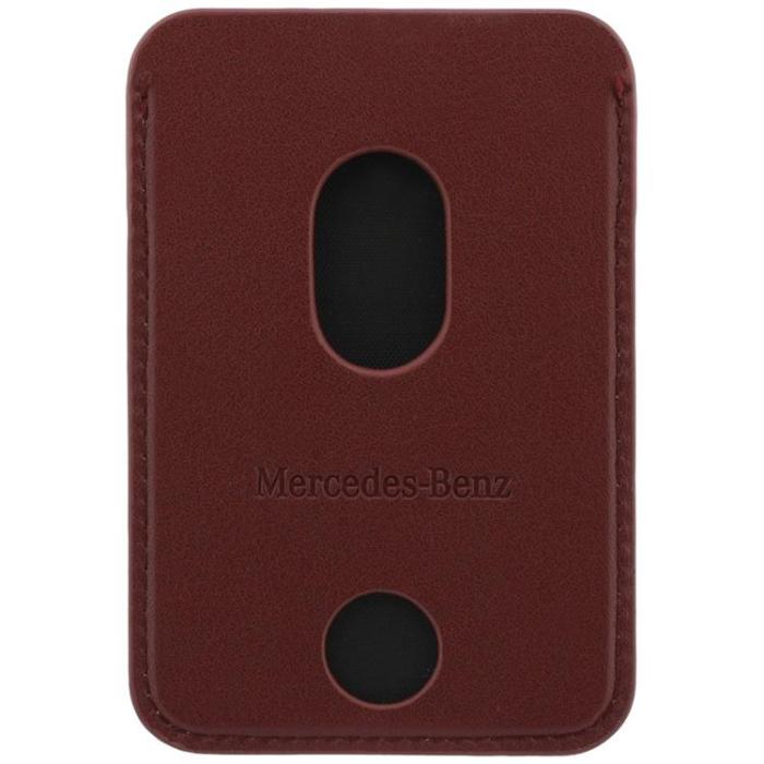 Mercedes - Mercedes MagSafe Korthållare Läder Plånbok - Röd