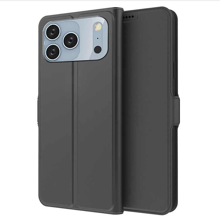 iPhone 17 Pro Max Plånboksfodral Shockproof - Svart (Svart) | 2353 | AlltMobil