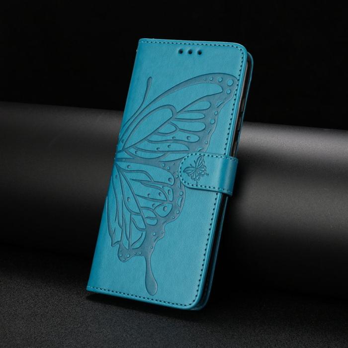 OEM - Samsung Galaxy S26 Plus Plånboksfodral Flip Konstläder Med Rem - Blå