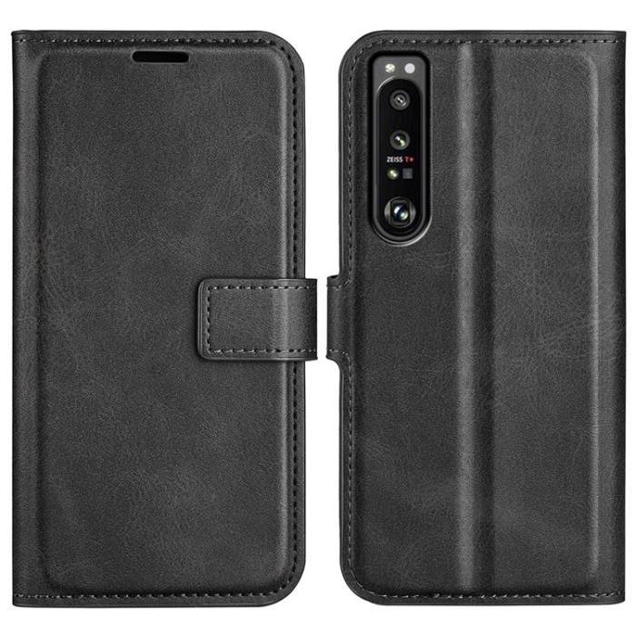 A-One Brand - Sony Xperia 1 IV Plånboksfodral Flip Folio - Svart