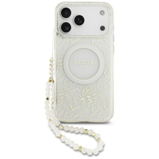 Guess - Guess Mobilskal F&ouml;r iPhone 18 Pro/17 Pro Magsafe IML Flowers Allover