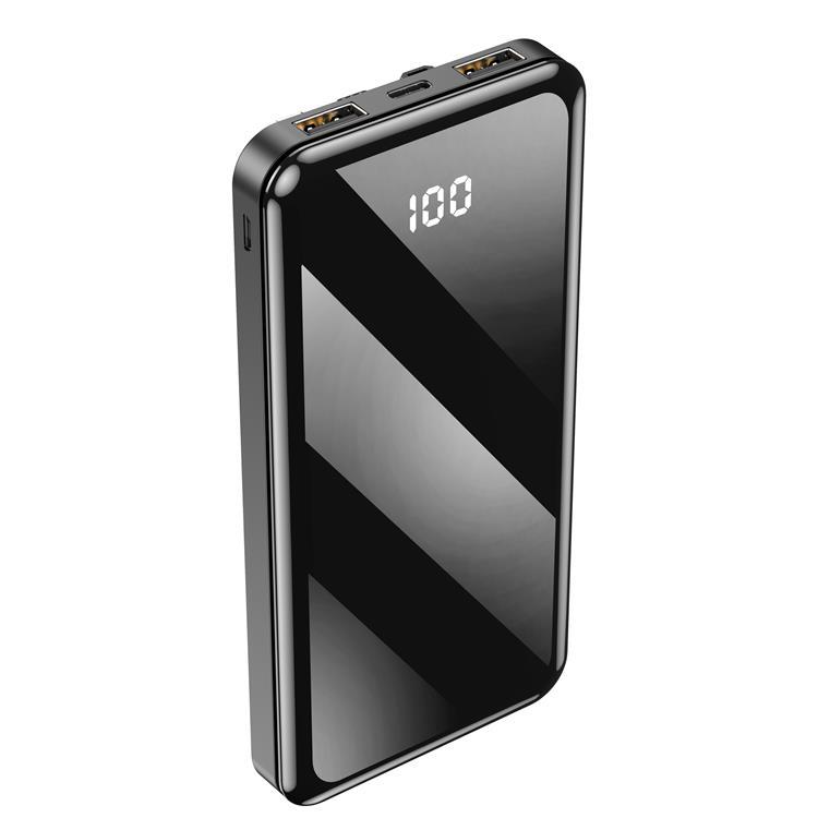 Forever Powerbank 10000mAh Med USB-C/Lightning/Micro-USB Kabel - Svart | 505295 | AlltMobil