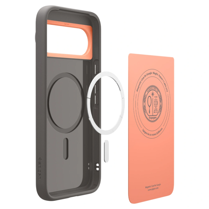 Spigen - Spigen Google Pixel 10 Pro XL Mobilskal Magsafe Nano Pop - Papaya Grå