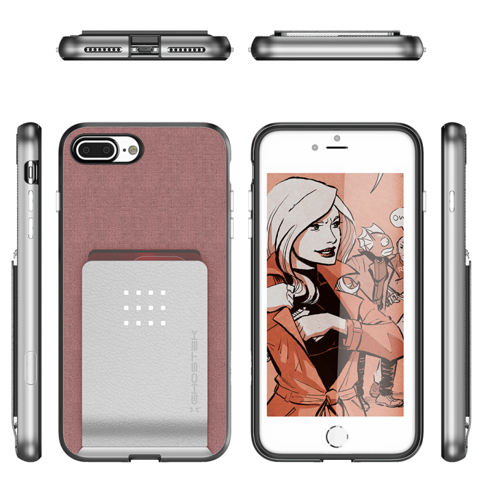 Ghostek - Ghostek Exec 2 Skal till iPhone 8 Plus / 7 Plus - Rosa