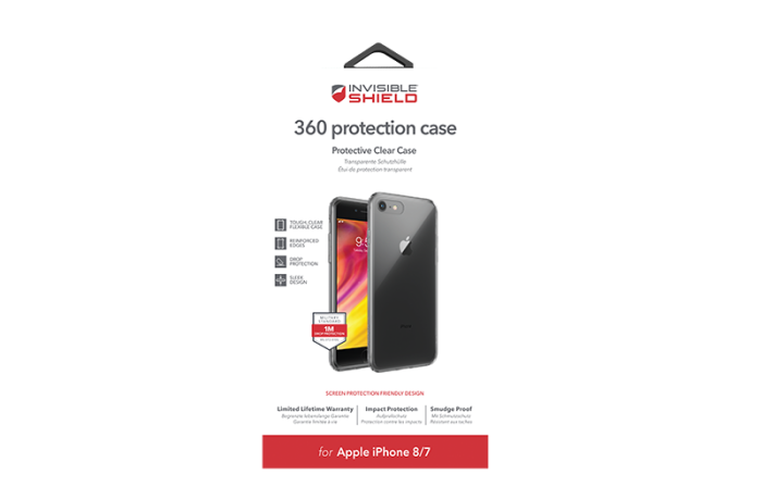 Zagg - InvisibleShield 360 Protection Case iPhone 7/8/SE 2020 Clear