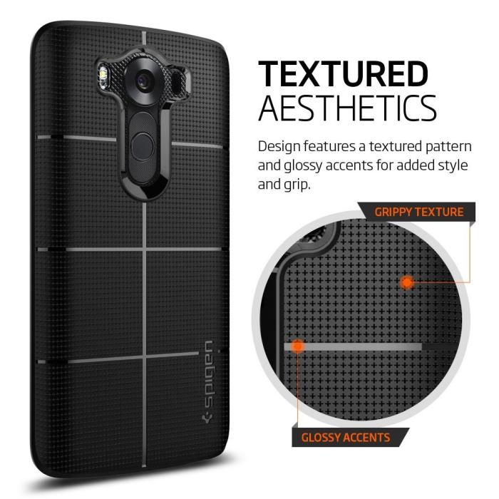 UTGATT5 - SPIGEN Rugged Armor Skal till LG V10 - Black