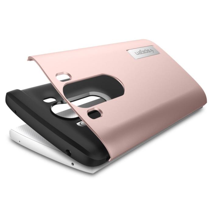 UTGATT5 - SPIGEN Slim Armor Skal till LG V10 - Rose Gold