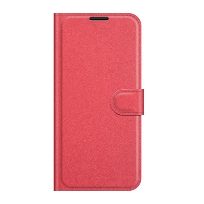 OEM - Litchi Magnetic Fodral Galaxy S22 Plus 5G - Röd