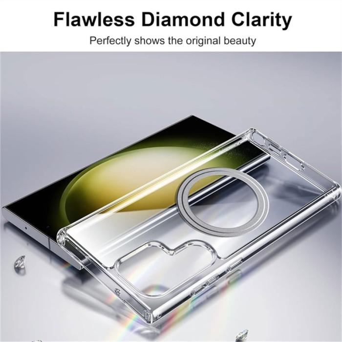 OEM - Mobilskal till Samsung Galaxy S26 Ultra TPU + PC Transparent Bakstycke - Vit