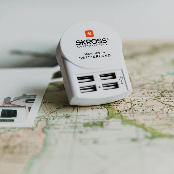 SKross - SKROSS - 4-Port USB-laddare EU