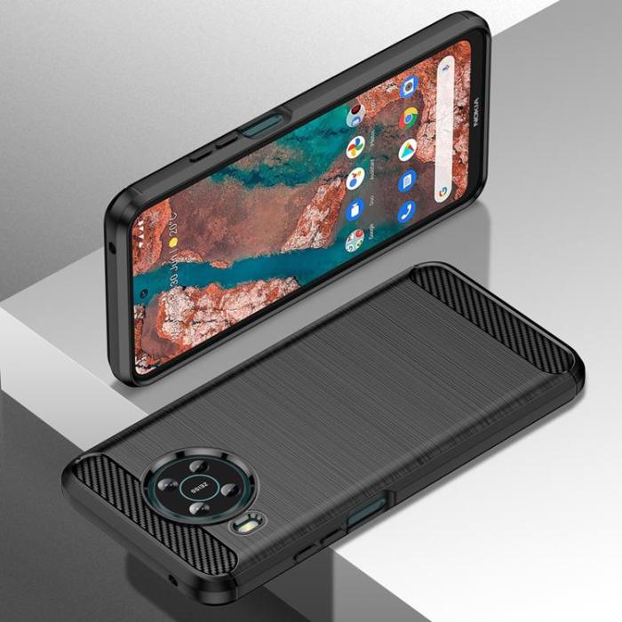 OEM - Carbon Nokia X100 Skal Flexible - Svart