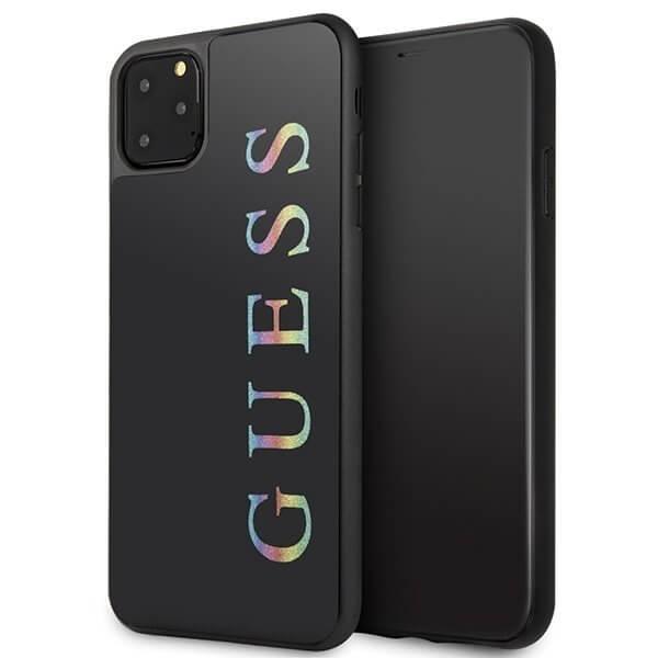 Guess iPhone 11 Pro Max skal Svart Glitter Logo | 2353 | AlltMobil