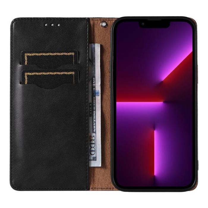 OEM - Galaxy S23 Ultra Plånboksfodral Magnet Strap - Svart